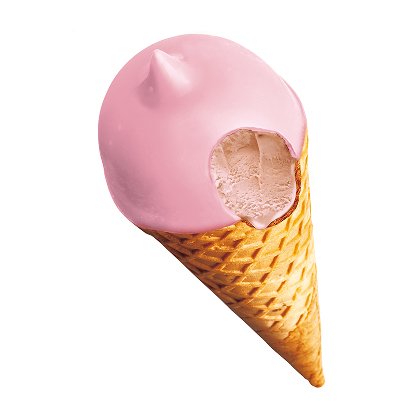 ハーゲンダッツ『クリーミーコーン ミックスベリーワッフル』 内装