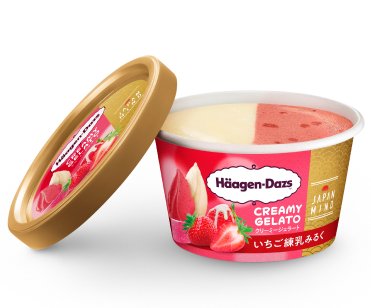 ミニカップ CREAMY GELATO「いちご練乳みるく」