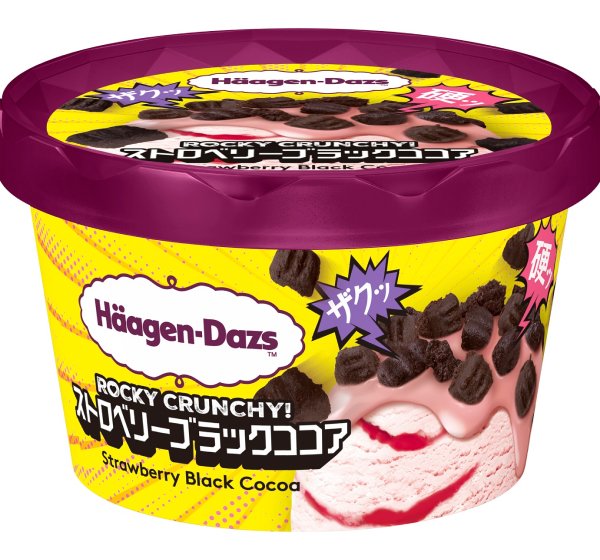 ハーゲンダッツ ミニカップ ROCKY CRUNCHY!『ストロベリーブラックココア』