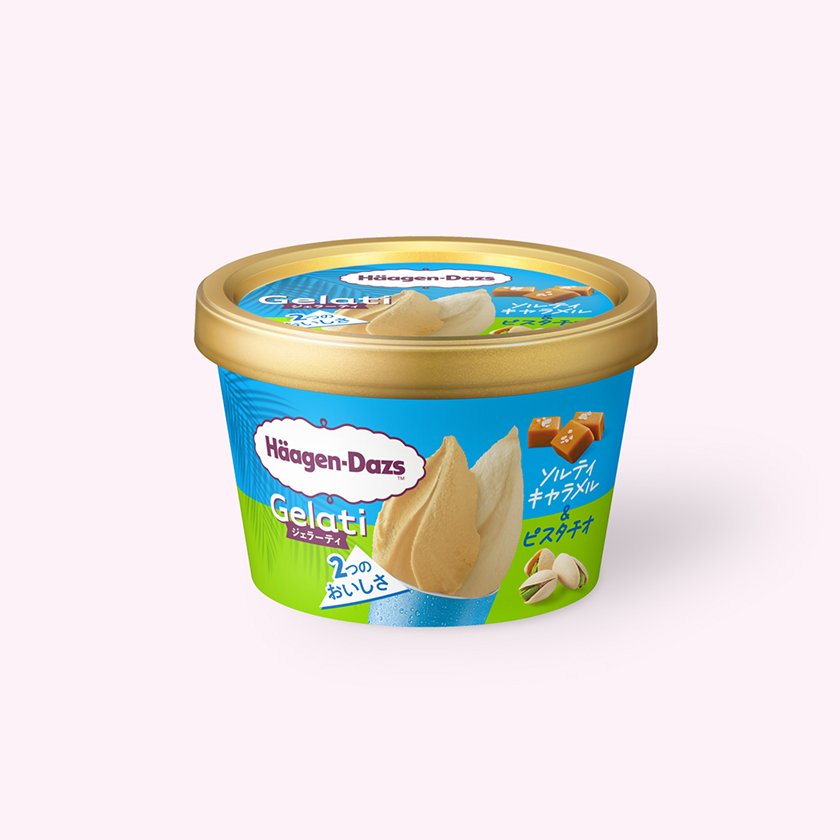 ミニカップ Gelati『ソルティキャラメル＆ピスタチオ』
