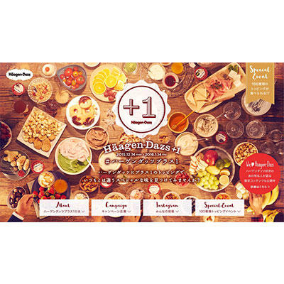 ホームパーティーにお勧めの楽しみ方を提案する 特別企画『Häagen-Dazs+1 』 12月14日(月)より開始