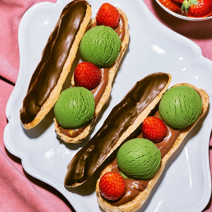 柚子風味のチョコレートエクレア